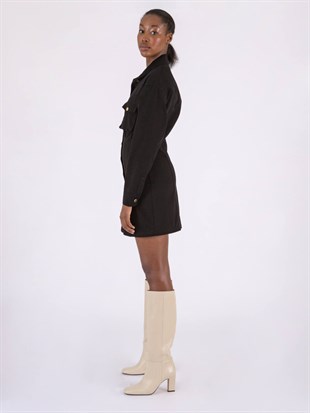 Thalia Siyah Mini Elbise